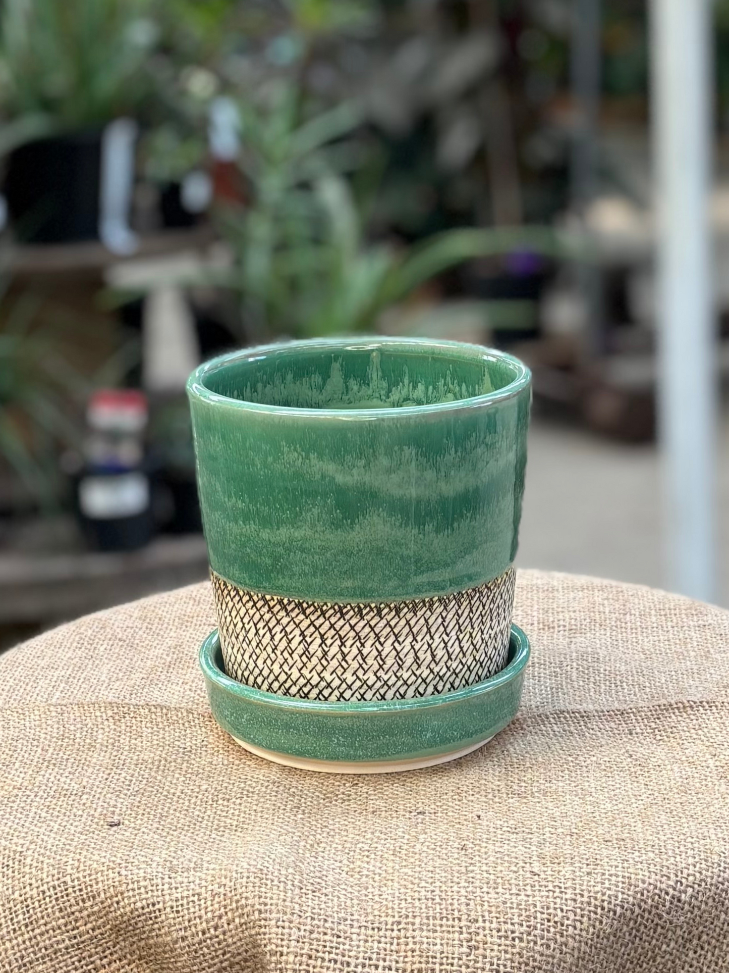 Planter with saucer