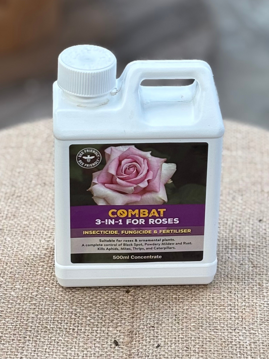Combat for Roses (All-in-one fertilizer, fungicide & pesticide) – 500ml