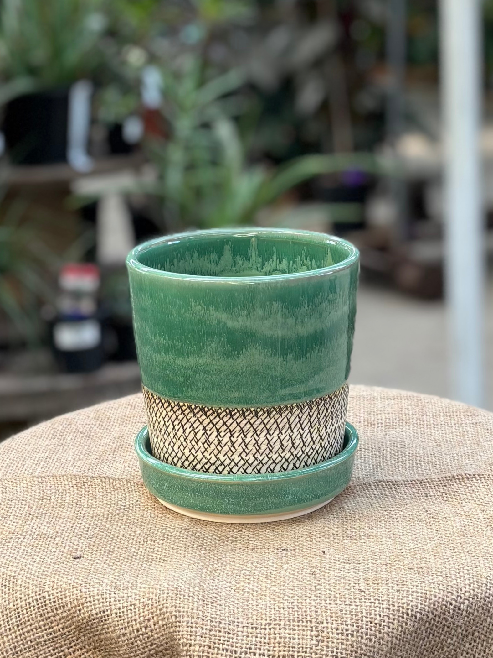 Planter with saucer