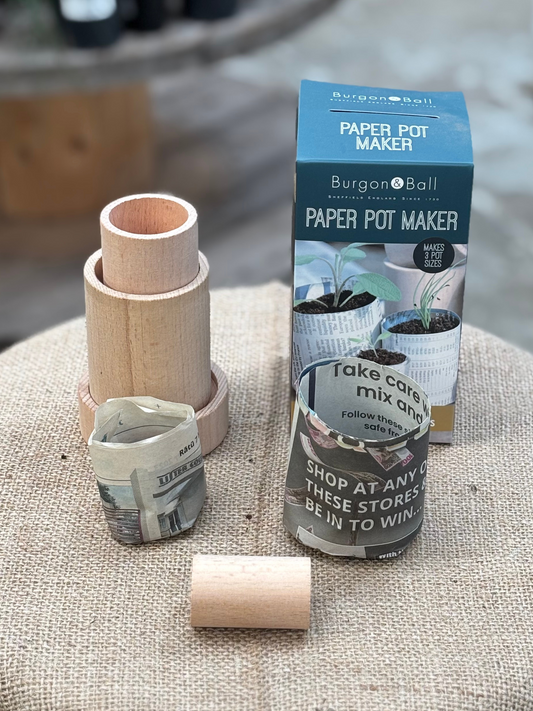 Paper Pot Maker – Wooden Tool for Seed Starting