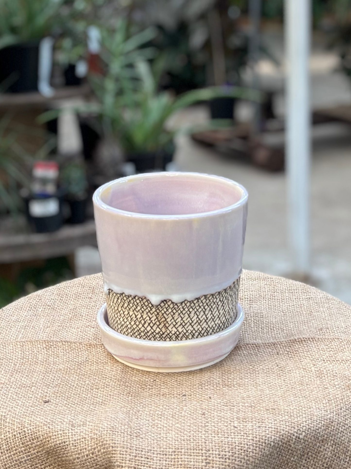 Planter with saucer